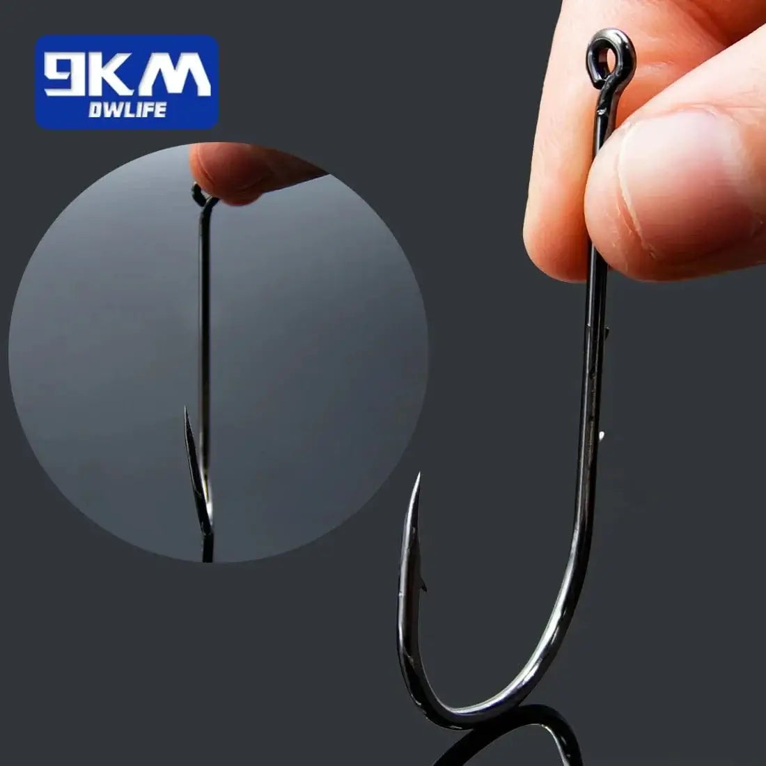 China Action Fishing Nets 9KM Baitholder Fishing Hooks Sea Barbed Fishing Lures Shank Beak Live Bait Holder Carp Fishing Jig Worm Hooks Accessories Tackle