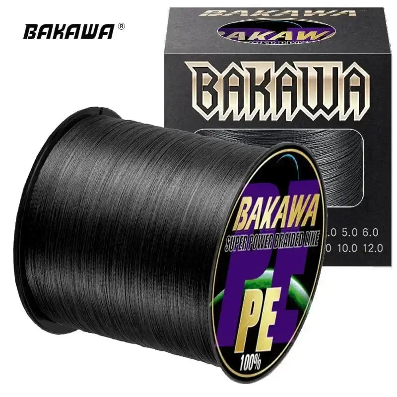 China Action Fishing Nets BAKAWA X4 Strands Abrasion Resistant Braided Fishing Line PE Super Strong Carp Multifilament Fishing Accessories For 300M