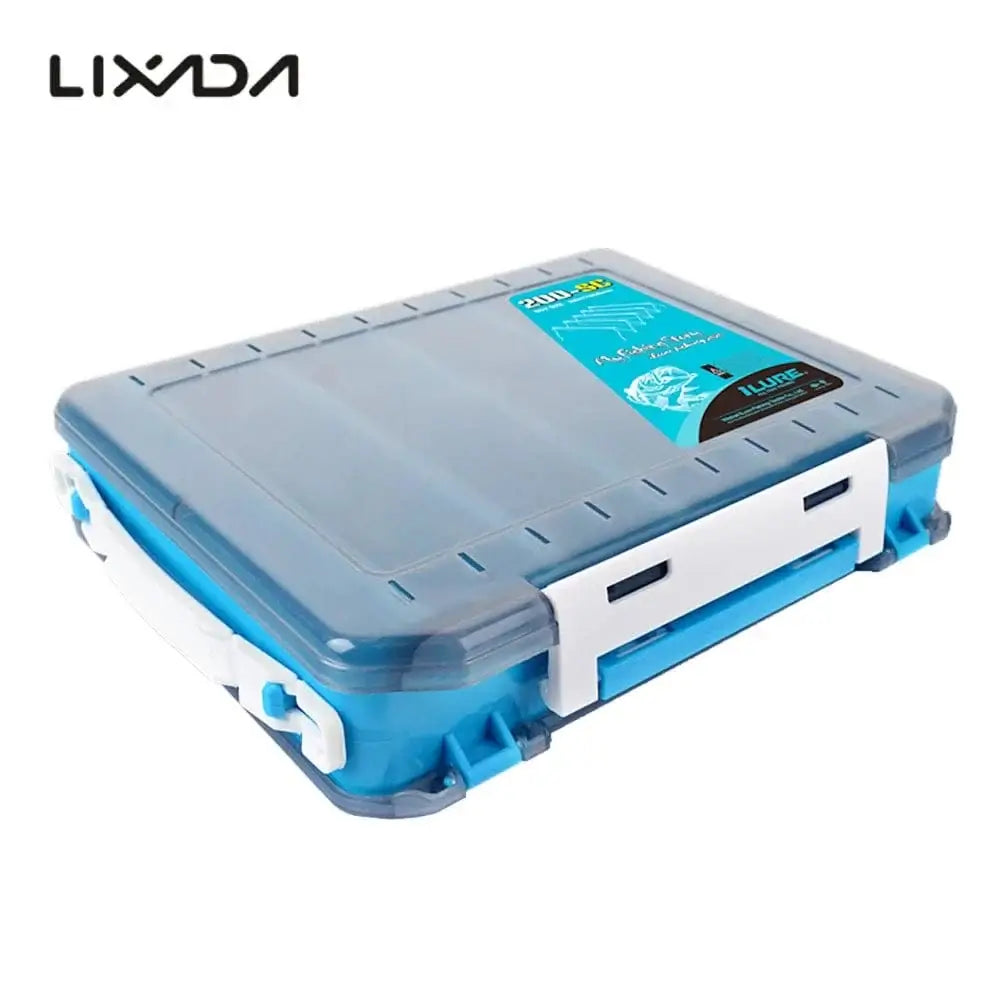 China Action Fishing Nets Double Sided Fishing Box Fishing Accessories Lures Hooks Storage Box Fishing Tackle Organizer Box Compartments Bait Lure Hook St