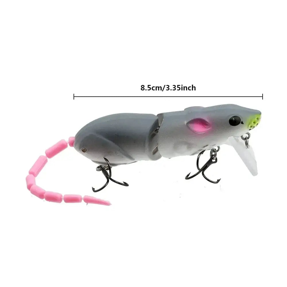China Action Fishing Nets E 15.5CM Mouse Lure Artificial Plastic Mouse Fishing Lure Swimbait Rat Pike Bass Minnow Floatingbaits Fishing Tackle Accessories