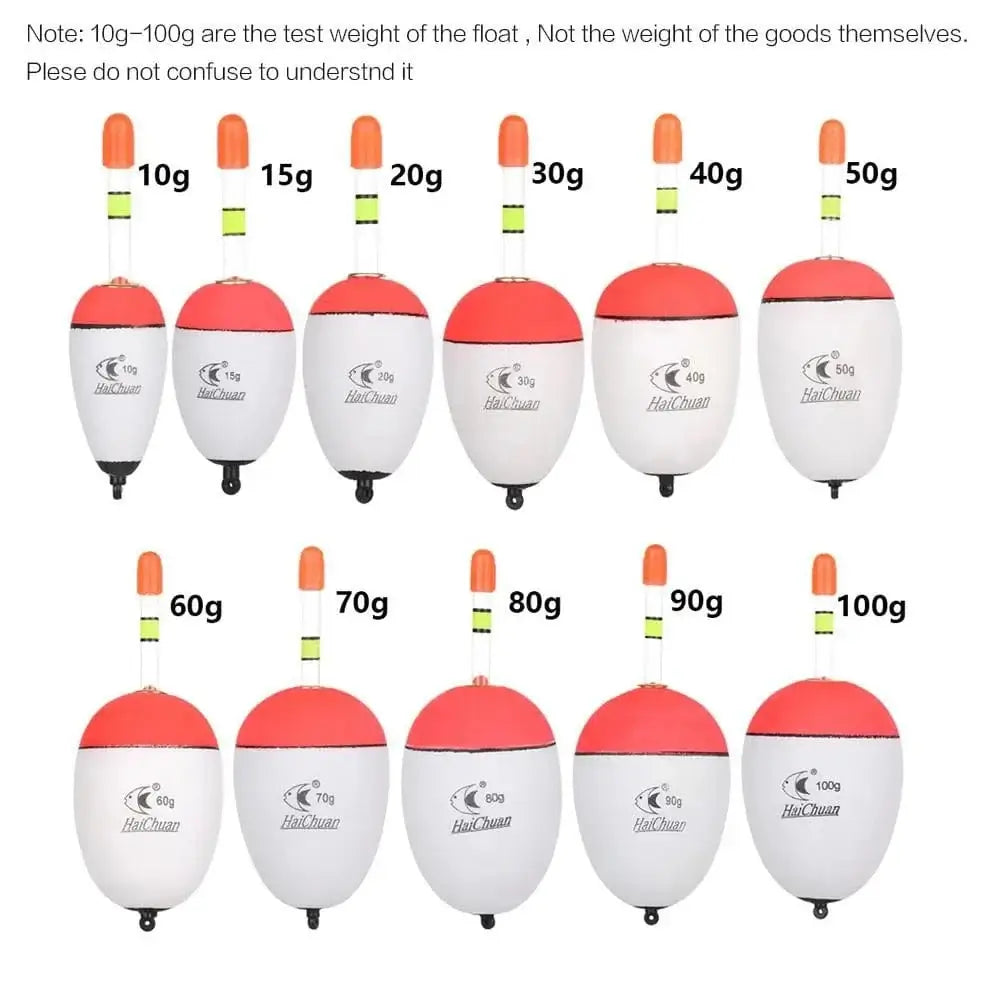 China Action Fishing Nets FLYSAND Fishing Float 10g-100g EVA Floats Fish Floater Bait For Sea Fishing Carp Fishing Tackle Accessories