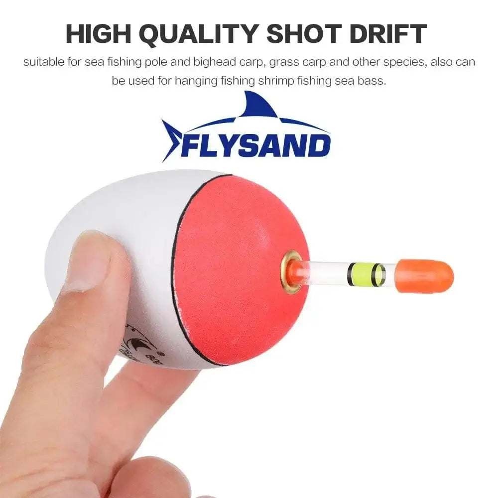 China Action Fishing Nets FLYSAND Fishing Float 10g-100g EVA Floats Fish Floater Bait For Sea Fishing Carp Fishing Tackle Accessories