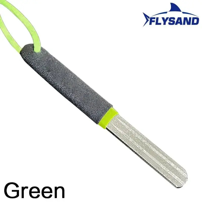 China Action Fishing Nets FLYSAND Portable Outdoor Double Groove Fishing Hook Sharpening Hone New Fishing Grinding Hook Sharpener Tool Fishing Accessories