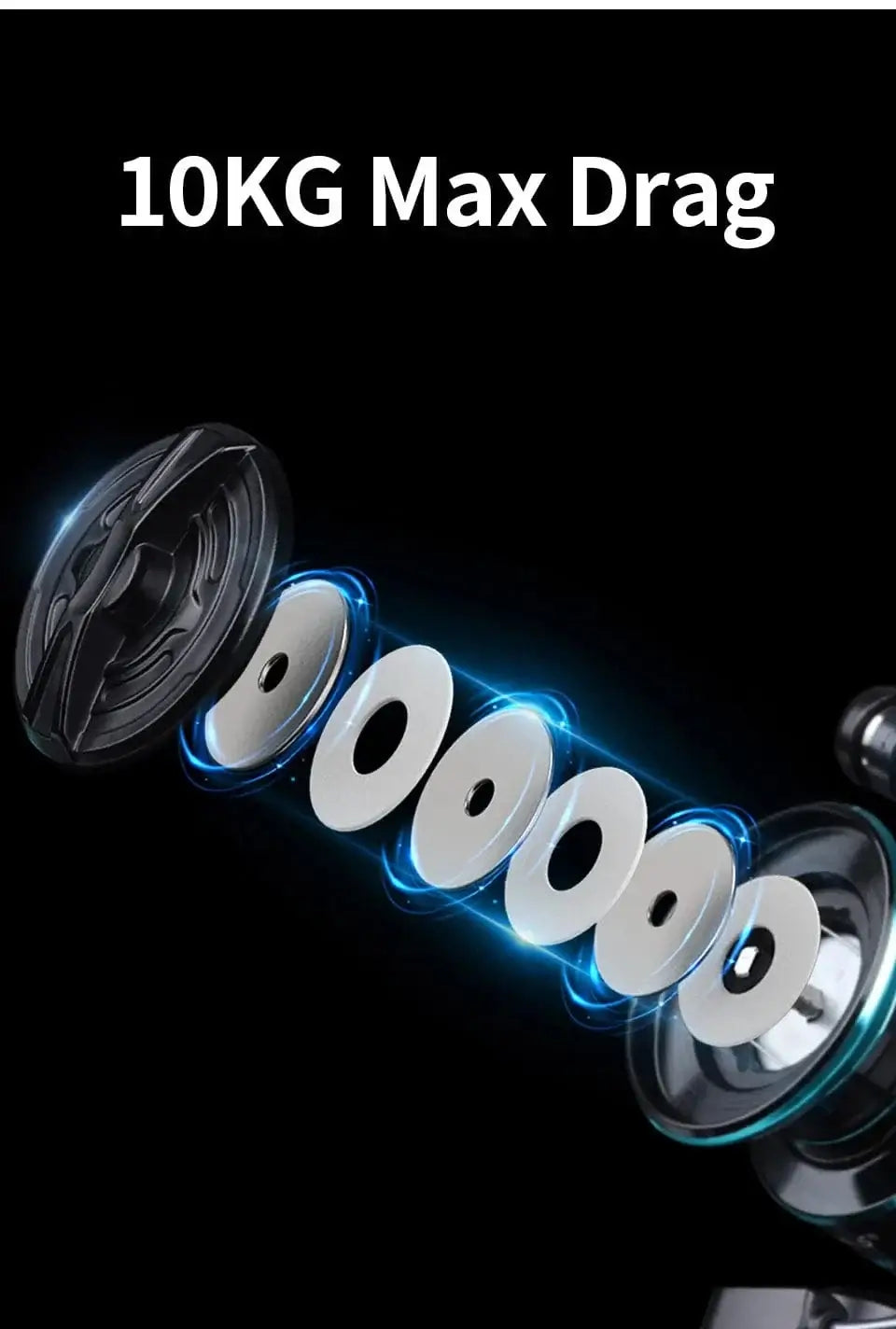 China Action Fishing Nets LINNHUE Fishing Reel HZ1000-7000 Max Drag 10kg Metal Spool Grip Spinning Reel For Carp Reel Fishing Accessories Pesca Bass Fish