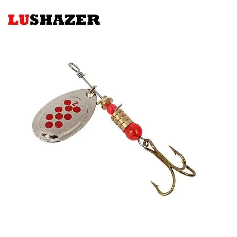 China Action Fishing Nets Lushazer spinnerbait 3g-4.2g spoon lure fishing wobblers carp fishing accessories iscas artificiais para pesca leurre peche fish