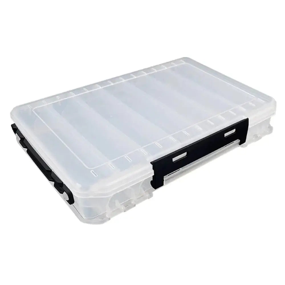 China Action Fishing Nets White L Double Sided Fishing Box Fishing Accessories Lures Hooks Storage Box Fishing Tackle Organizer Box Compartments Bait Lure Hook St
