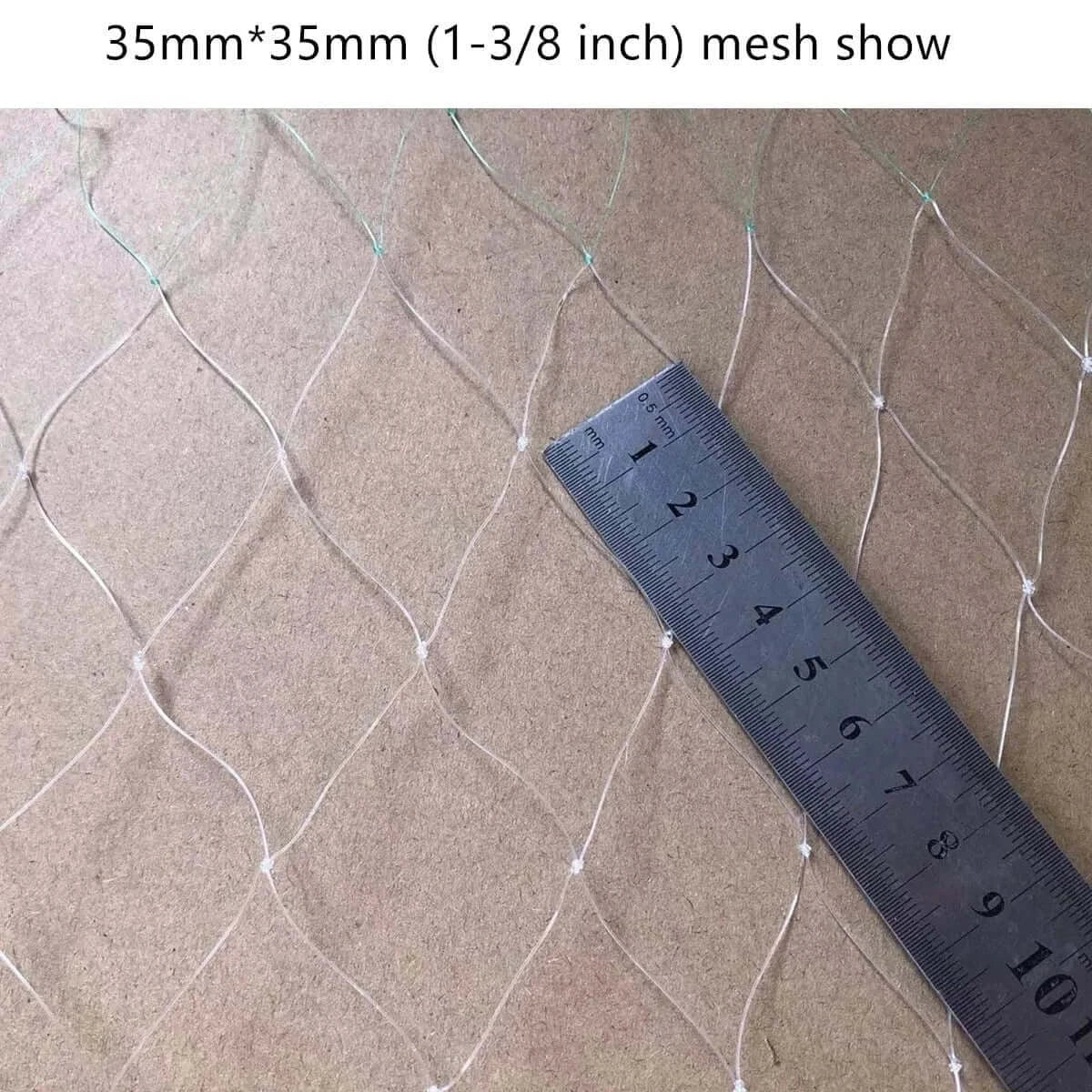 China China 0.18MM-0.4MM Line Semi-Finished Product Fishing Net Depth 48md Network Length 95m Nylon Monofilament Mesh Cloth Trap for Fish