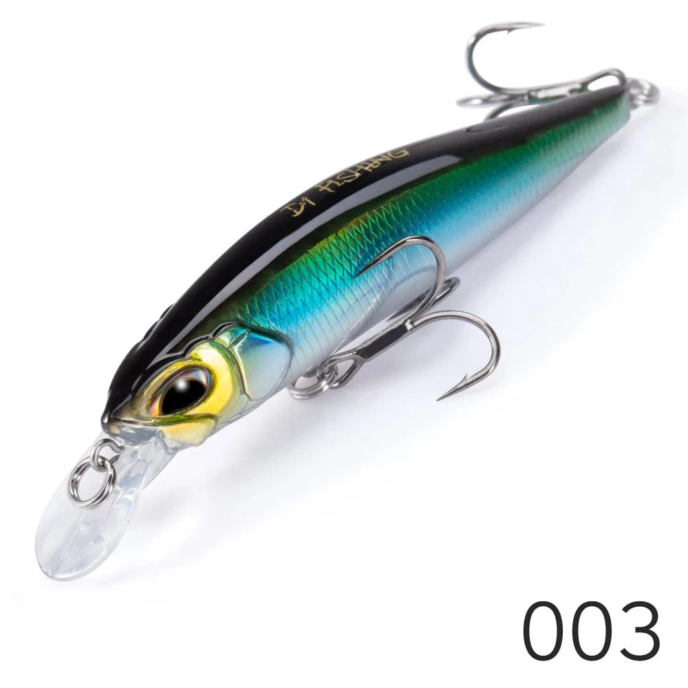 China China 003 / 65mm 5g D1 Hot Minnow Fishing Lure Suspending Sinking 77mm/8.4g 65mm/5g Artificial Wobblers Saltwater Freshwater Bass Perch Tackle