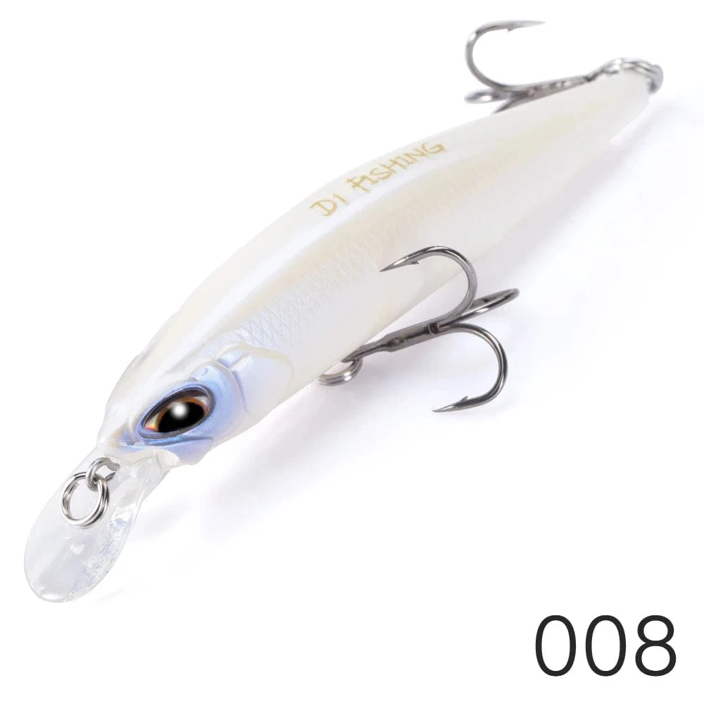 China China 008 / 65mm 5g D1 Hot Minnow Fishing Lure Suspending Sinking 77mm/8.4g 65mm/5g Artificial Wobblers Saltwater Freshwater Bass Perch Tackle