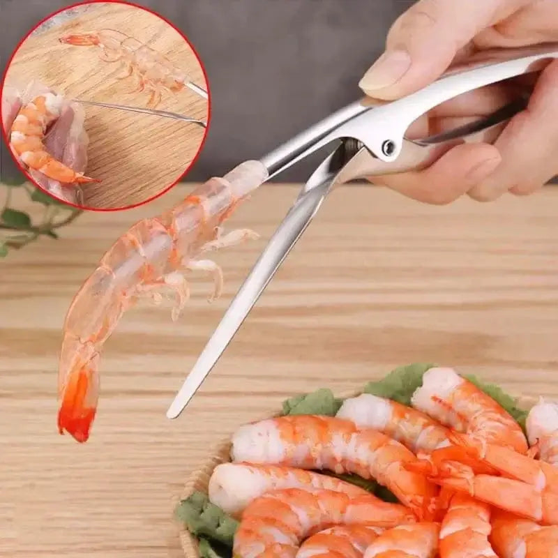 China China 01 Shrimp Peeler Stainless Steel Shrimp Deveiner Kitchen Appliances Shrimp Cleaner Prawn Peeler Fishing Knife Prawn Shell Peeler