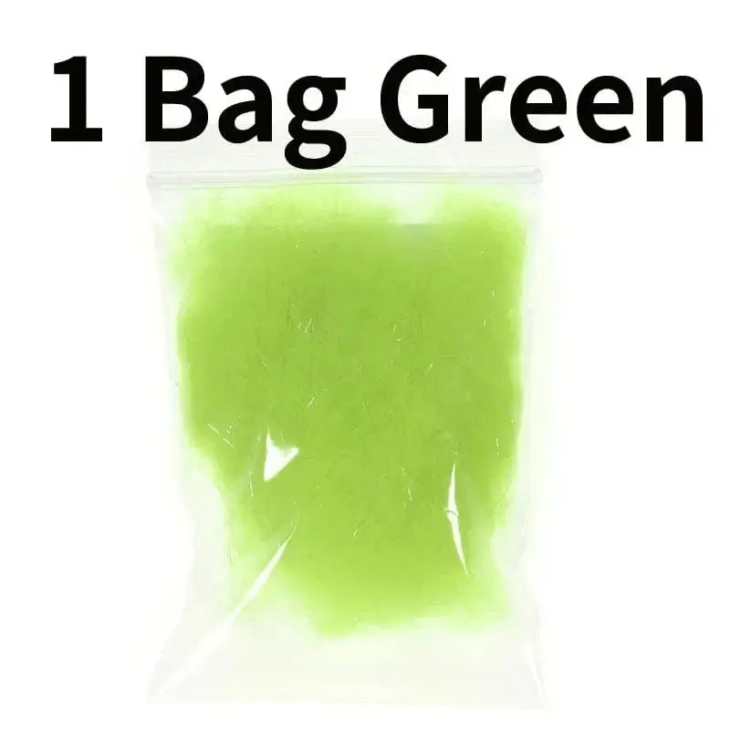 China China 1 Bag Green 1Bag Ice Dubbing Fibre Scud Nymph Dub Fly Tying Material For Trout Flies Shrimp Fly Lure Making