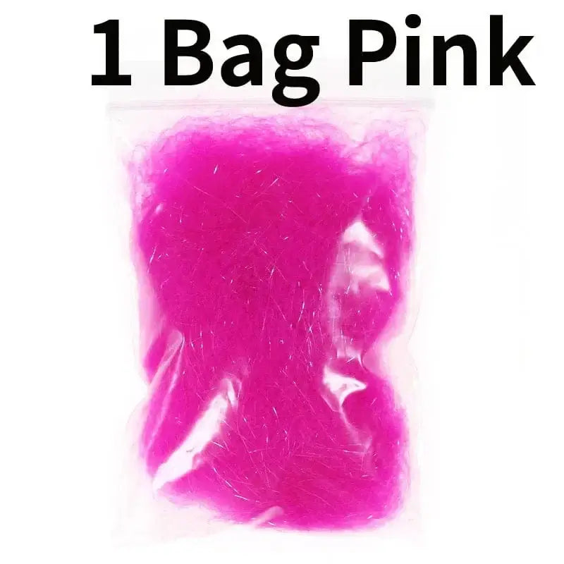 China China 1 Bag Pink 1Bag Ice Dubbing Fibre Scud Nymph Dub Fly Tying Material For Trout Flies Shrimp Fly Lure Making