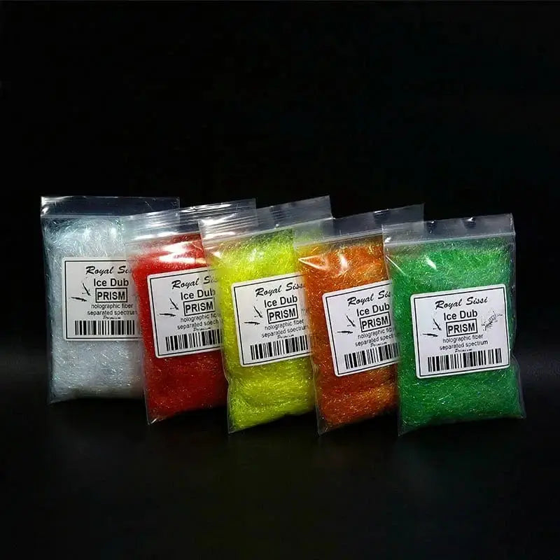 China China 10 optional Colors Fly Tying prism ICE DUB sparkle crystal Living Fiber pearlescent ice dubbing nymph body&thorax Tying Material
