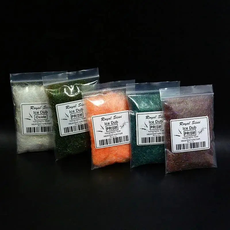 China China 10 optional Colors Fly Tying prism ICE DUB sparkle crystal Living Fiber pearlescent ice dubbing nymph body&thorax Tying Material