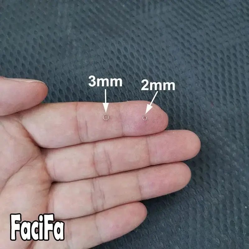 China China 100 pcs Stainless Steel Fishing Split Ring Oval Split Double Ring Connector Fishing Accessories For Fishing Snap Lure Hook