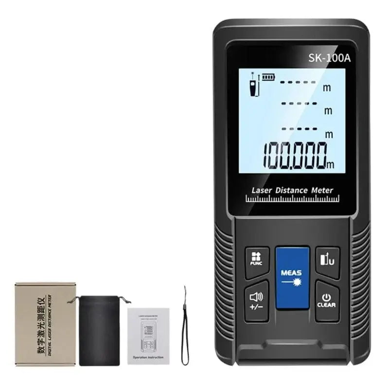 China China 100m X37E Lasers Distance Meter Waterproof Measuring Tape Tool Area Volume Roulette Ruler