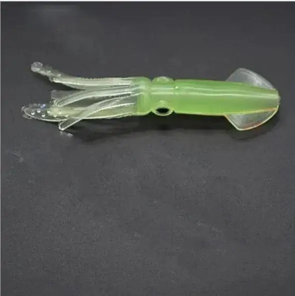 China China 100mm / Color 1 BURLE Luminous Soft Lures Mix Oiled Octopus Soft Skirts Squid Lures Artificial Soft Squid Jig Custom Fishing Lures