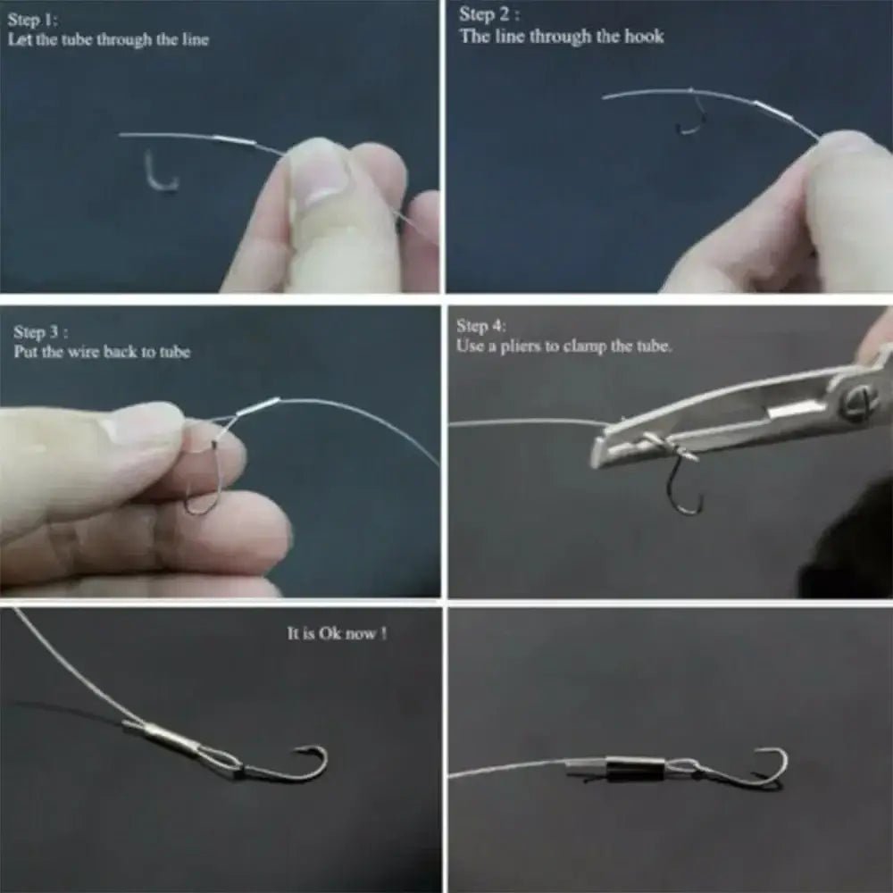 China China 100pcs/Lot 1.0mm-2.8mm Sea Fishing Accessories Line Tube Copper Fishing Line Aluminum Crimp Sleeve Copper Tube