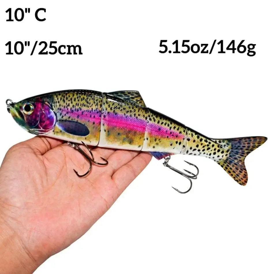 China China 10inch C Abziyat Fishing Lures 4section Hard Tail Minnow Lure Swimbait Crankbait Fishing Tool Hunting Ice Fishing Bait Lifelike Fish