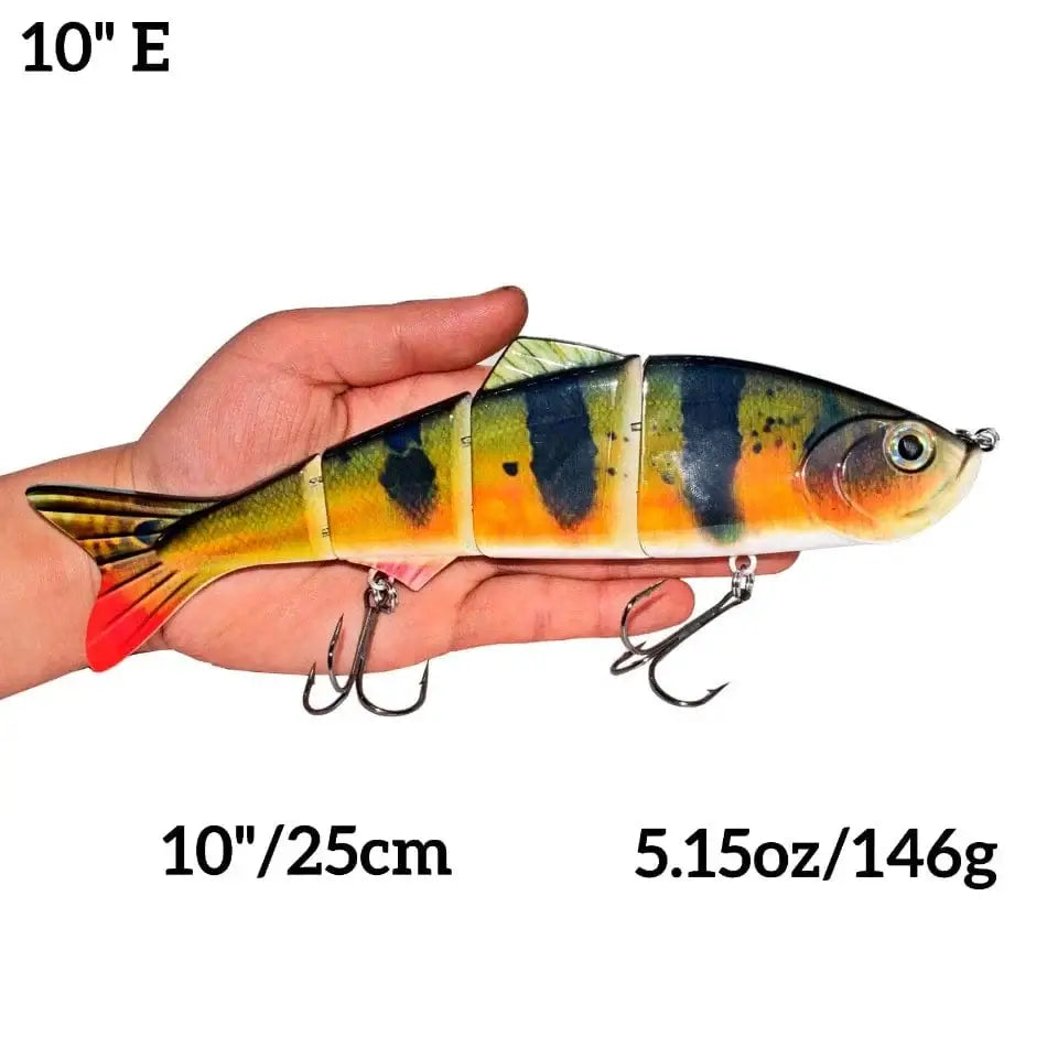 China China 10inch E Abziyat Fishing Lures 4section Hard Tail Minnow Lure Swimbait Crankbait Fishing Tool Hunting Ice Fishing Bait Lifelike Fish