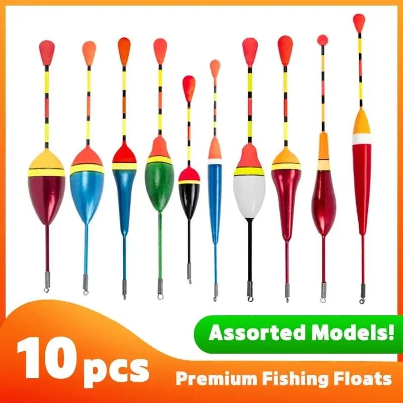 China China 10Pcs/Lot Promotion Fishing Floats Set Mix Size Color Buoy Bobber for Fishing Accessories