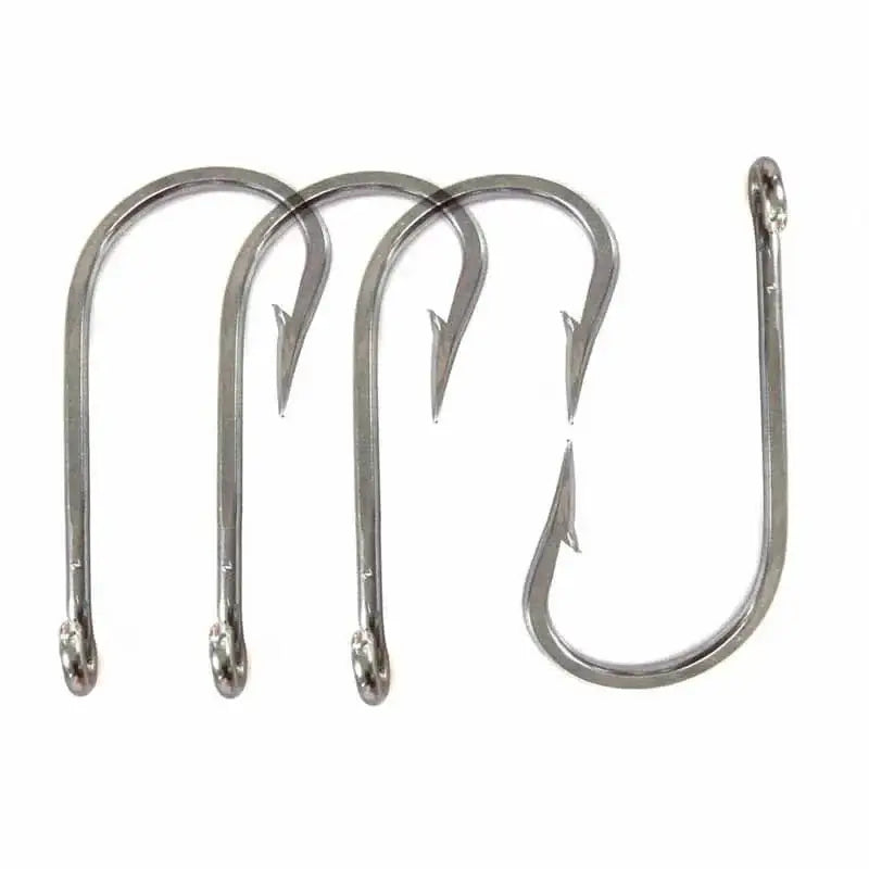 China China 10pcs/lot Size 6/0 7/0 8/0 9/0 10/0 11/0 12/0 13/0 14/0 Stainless Steel Big Game Fishing Hook 7691 Southern Tuna Fishing Hook