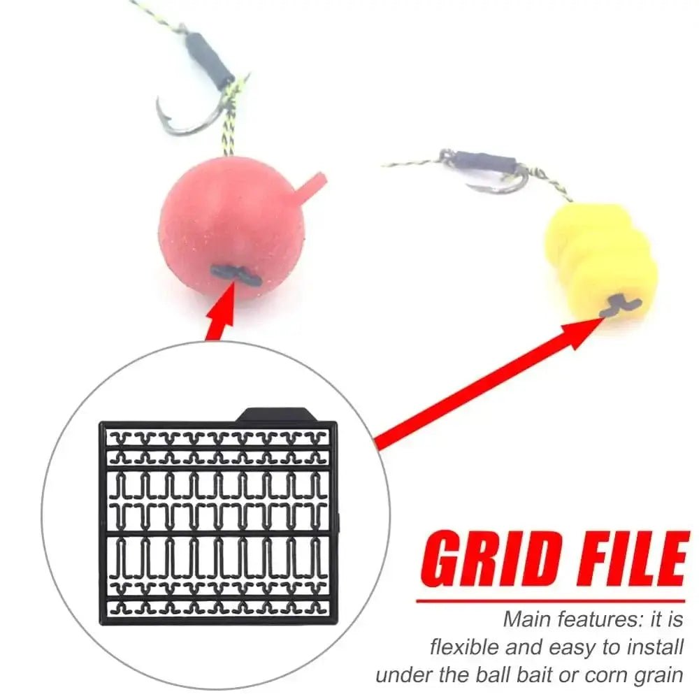 China China 10pcs/Pack Carp Fishing Tackle Hair Rig Boilie Bait Carp Stops Stoppers yellow Hair Extender Accessory Boillie Hair Stops