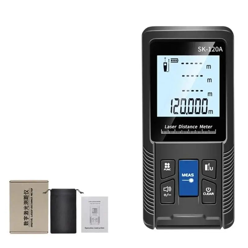 China China 120m X37E Lasers Distance Meter Waterproof Measuring Tape Tool Area Volume Roulette Ruler