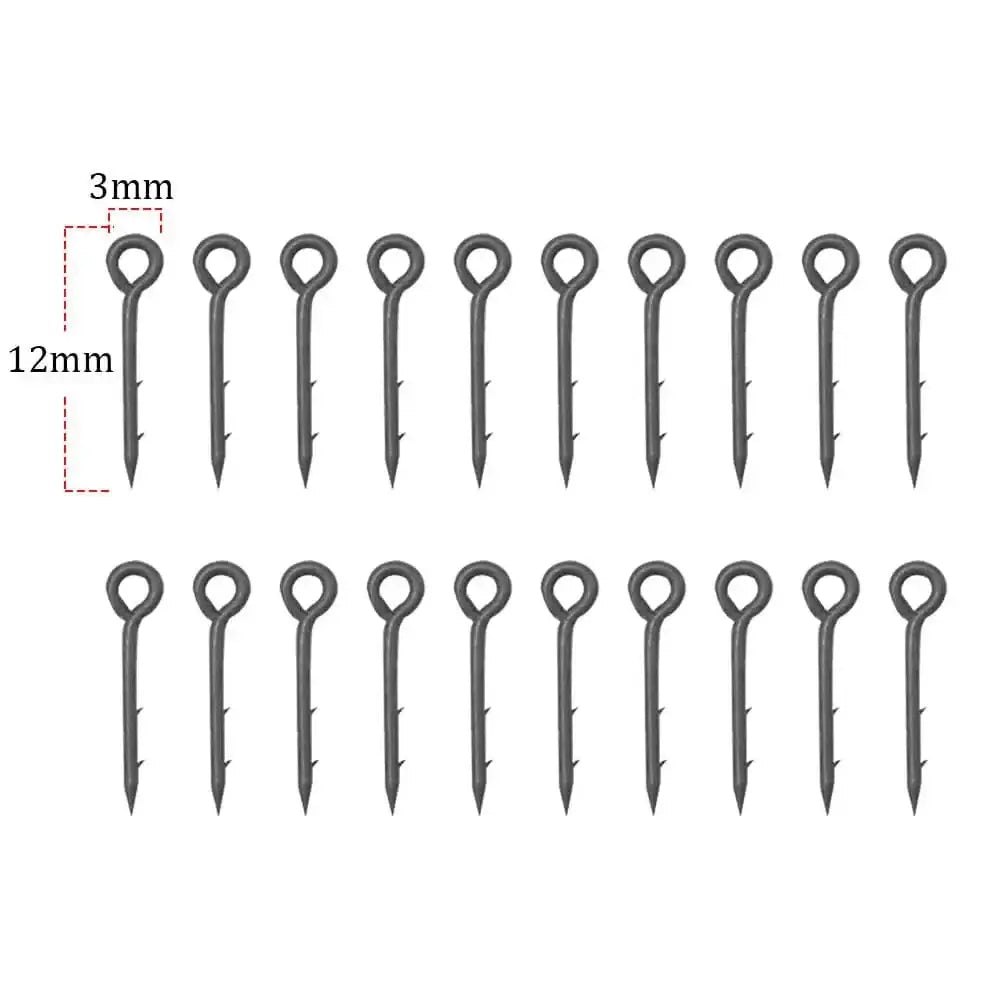 China China 12mm 20pcs Carp Fishing Accessories Pop Up Boilie Bait Stings Live Bait Maggot Needle Pin Stinger With Barbs For Carp Hair Rig Tackle