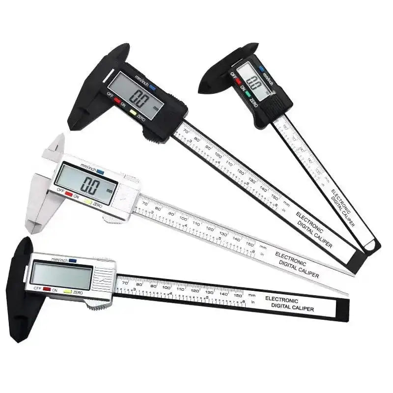 China China 150mm 100mm Electronic Digital Caliper Carbon Fiber Dial Vernier Caliper Gauge Micrometer Measuring Tool Digital Ruler