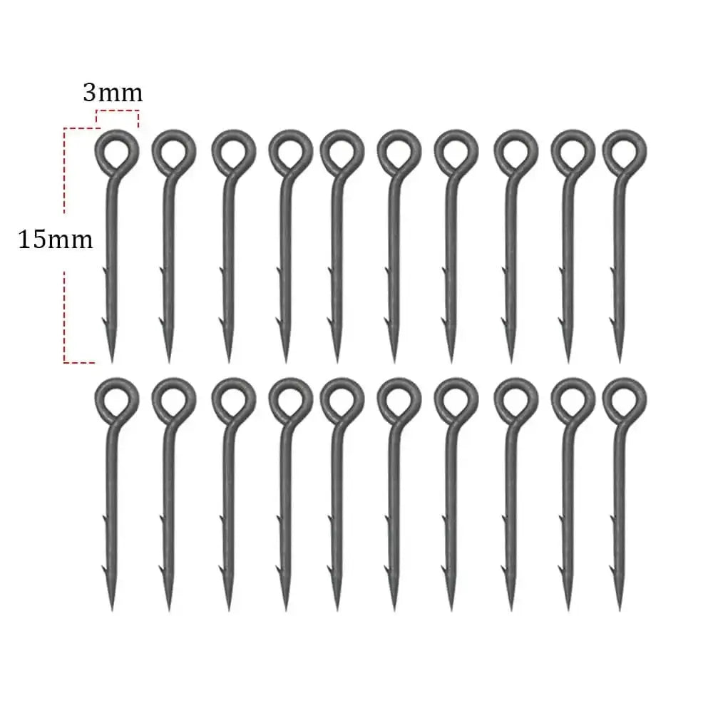 China China 15mm 20pcs Carp Fishing Accessories Pop Up Boilie Bait Stings Live Bait Maggot Needle Pin Stinger With Barbs For Carp Hair Rig Tackle