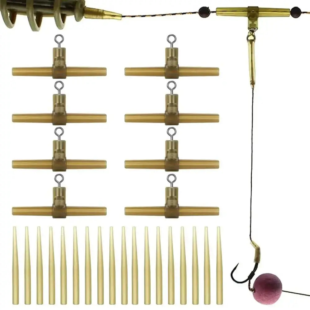 China China 15PCS Side Bends with Rolling Swivel or 10PCS Side Bends with QC Swivel or 30PCS Anti Tangle Sleeves Carp Fishing Accessories