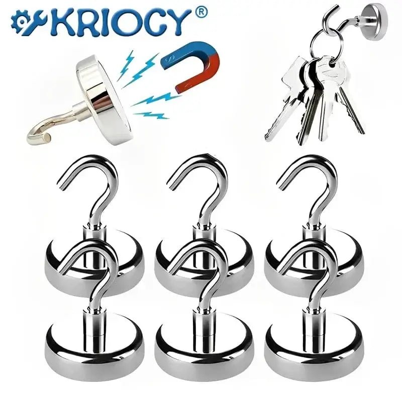 China China 16mm / 15pcs Strong Powerful Round Neodymium Magnet Hook Salvage Magnet Sea Fishing Equipments Holder Pulling Mounting Pot with Ring Hooks