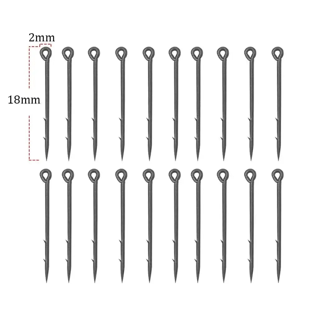 China China 18mm 20pcs Carp Fishing Accessories Pop Up Boilie Bait Stings Live Bait Maggot Needle Pin Stinger With Barbs For Carp Hair Rig Tackle