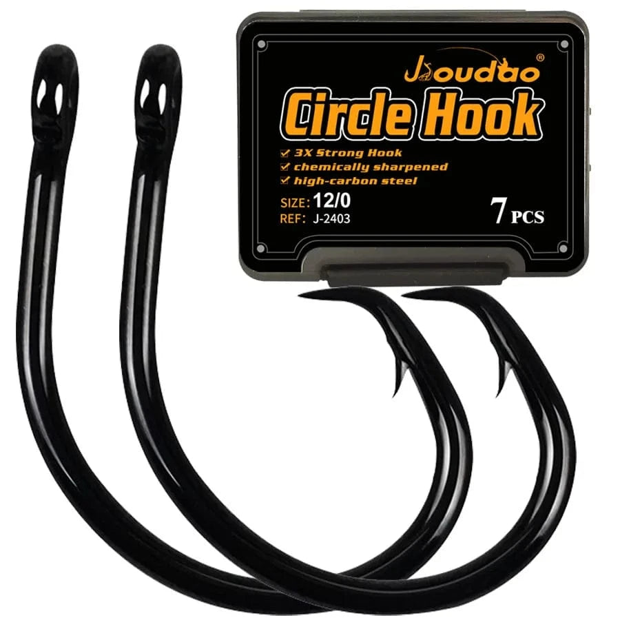 China China 18Pcs Size 7-0 Tuna Fishhook Offset Circle Hooks for Big Game Saltwater Fishing Hook 4# 1# 1/0# 2/0# 3/0# 4/0# 5/0# 6/0# 7/0# 8/0# 10/0# 12/0#