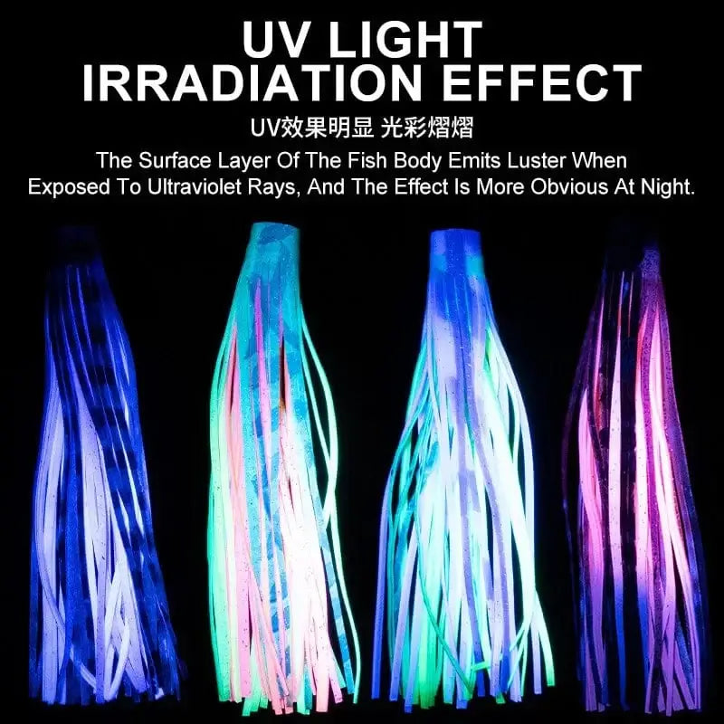 China China 1pc 20.5cm 76g Trolling Lure Bait Copper Head Octopus Squid Skirt Bait Big Game Drag Fishing Marlin Tuna Pesca Hard Bait