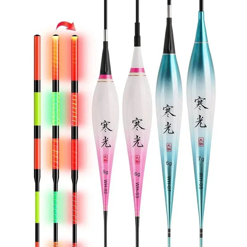 China China 1PC Big Loading lead weight Gravity Sensor Float+1 CR425 Battery+1 Float Holder+1 Bag Hooks Electric Luminous Smart Float Tools