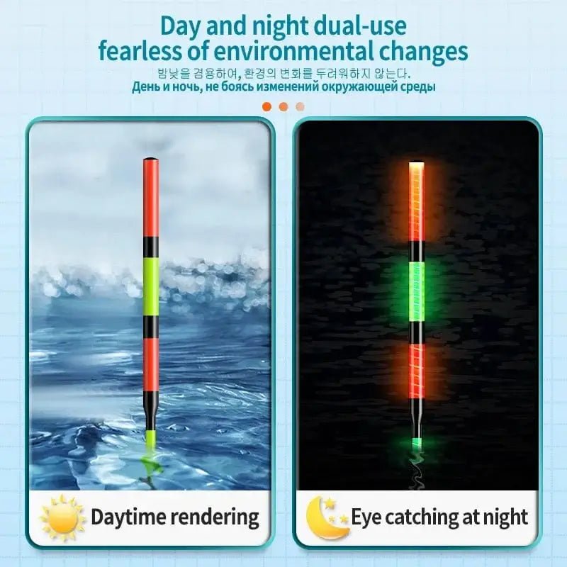 China China 1PC Big Loading lead weight Gravity Sensor Float+1 CR425 Battery+1 Float Holder+1 Bag Hooks Electric Luminous Smart Float Tools