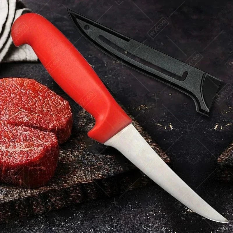 China China 1PC-Boning knife WXCOO Stainless Steel Skinning Carving Knife Kitchen Boning Knife Meat Butcher Cleaver Utility Chef Slicing Fish Fruit Knives
