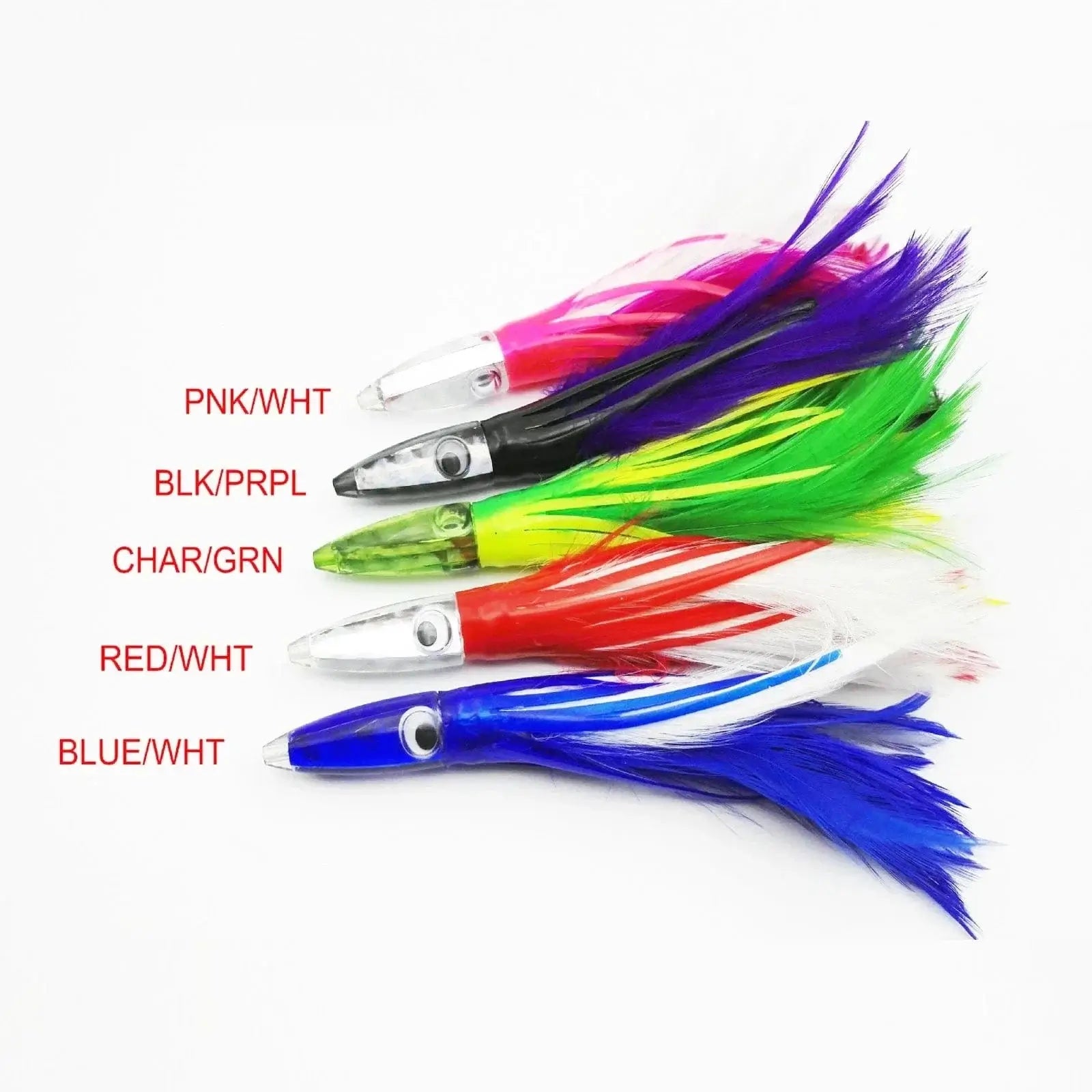 China China 1pc Squid Skirts Soft Fishing Lure 14cm/32g Night Fishing Lure Octopus Feather Skirt Artificial Acrylic Bait for Tuna Sai