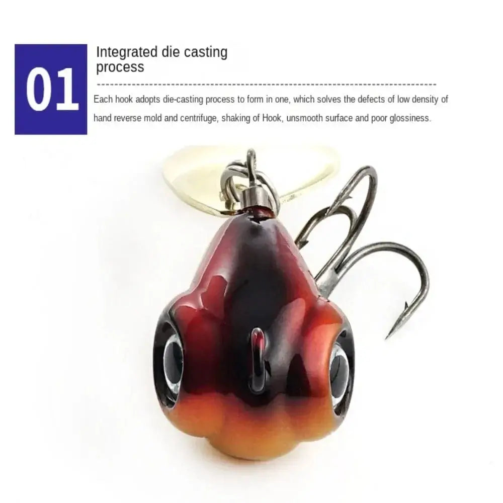 China China 1pc Wobblers Crankbaits Metal Fishing Bait New Sequin Treble Hook VIB Lure 5g 10g Rotate Spoon Fishing Lure Ice fishing