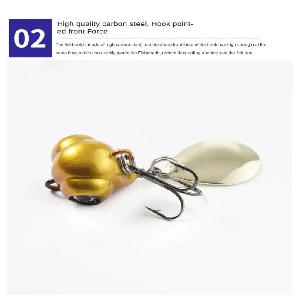 China China 1pc Wobblers Crankbaits Metal Fishing Bait New Sequin Treble Hook VIB Lure 5g 10g Rotate Spoon Fishing Lure Ice fishing