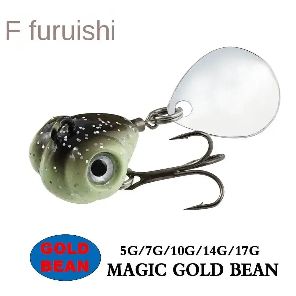 China China 1pc Wobblers Crankbaits Metal Fishing Bait New Sequin Treble Hook VIB Lure 5g 10g Rotate Spoon Fishing Lure Ice fishing