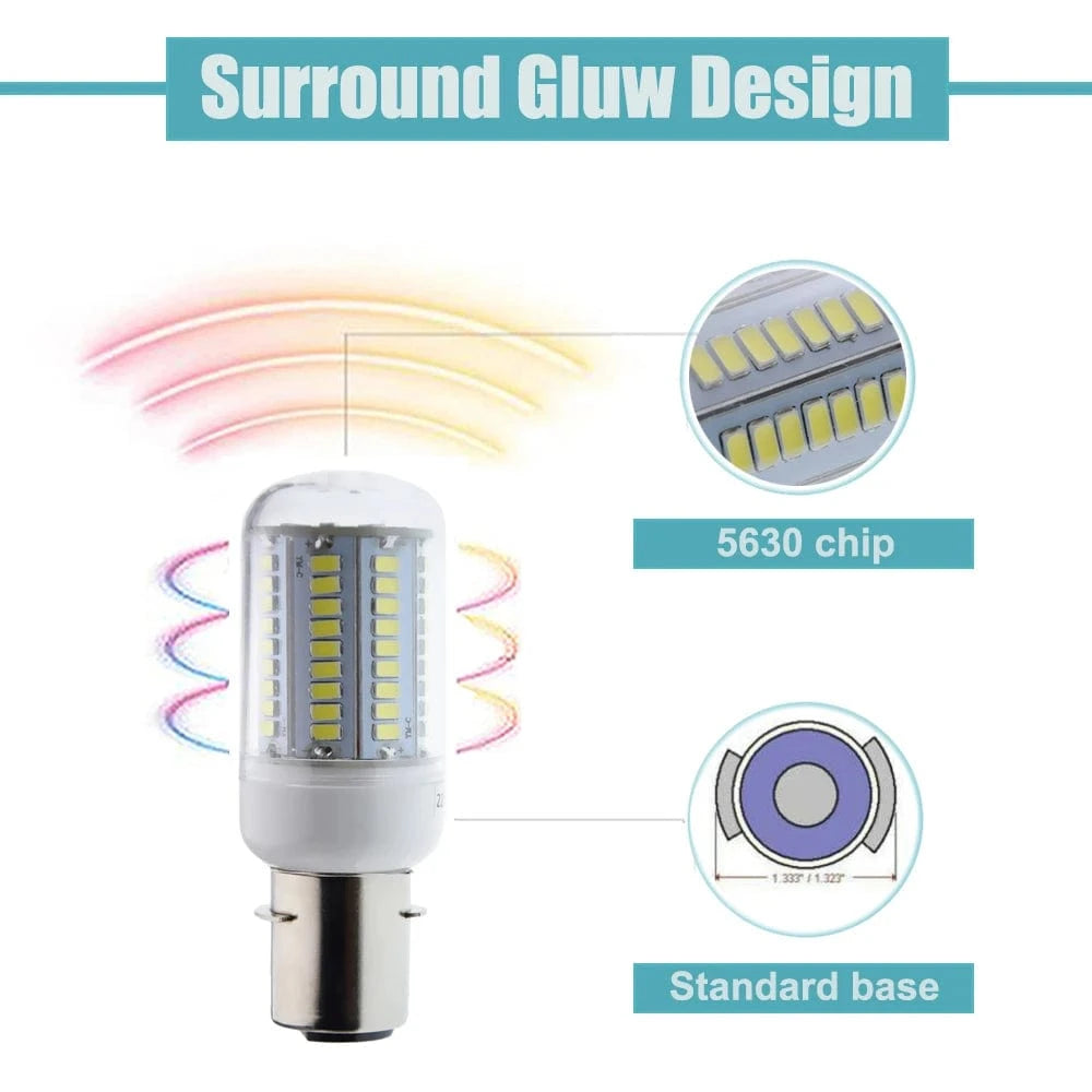 China China 1Pcs LED Marine Lights P28S 24V 36V 48V 120V 220V Professional Sailing Bulb 5630 81SMD Super Bright White 6000K Navigation Lamp
