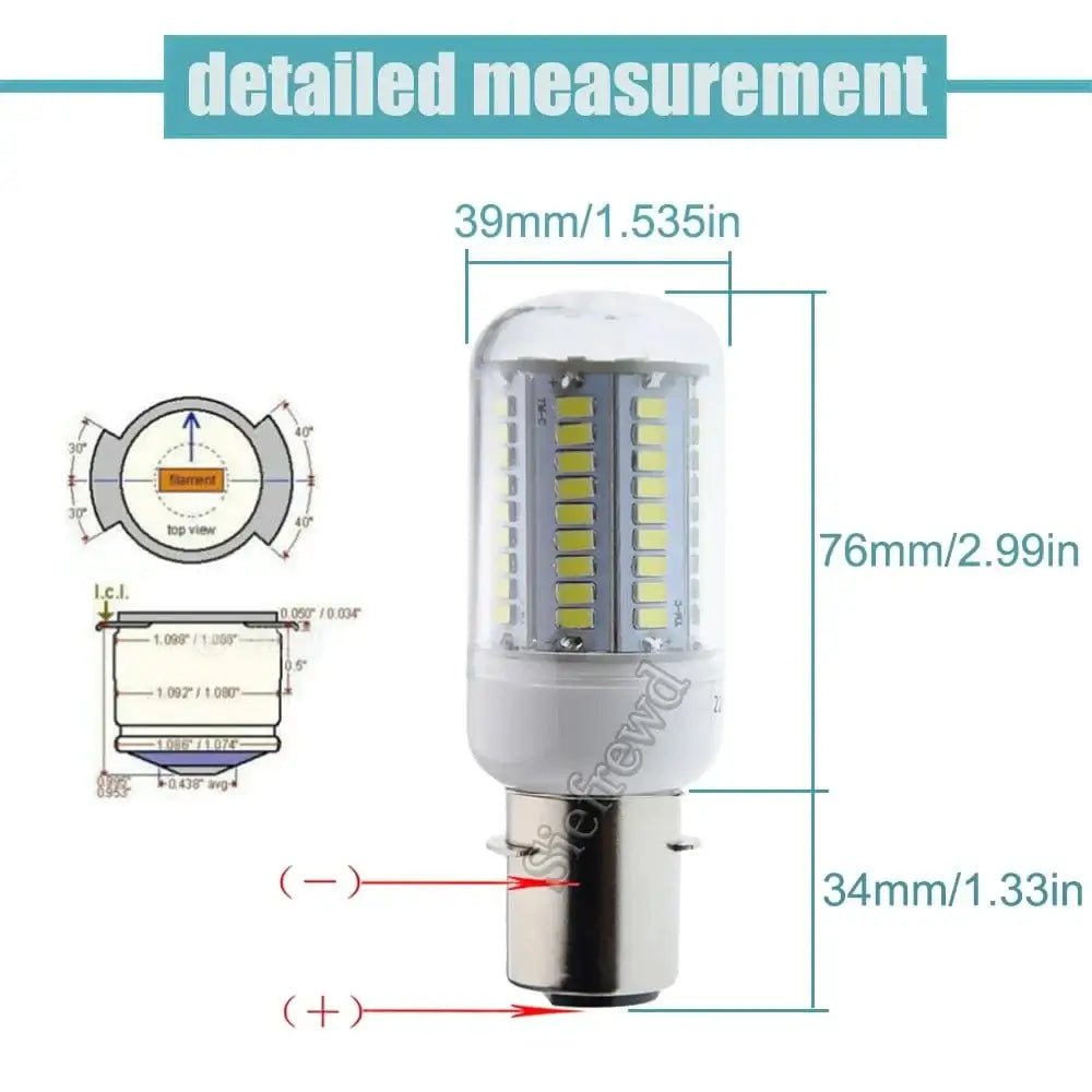 China China 1Pcs LED Marine Lights P28S 24V 36V 48V 120V 220V Professional Sailing Bulb 5630 81SMD Super Bright White 6000K Navigation Lamp