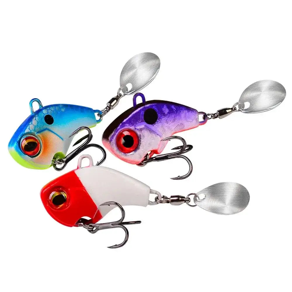 China China 1Pcs Rotating Jig Metal VIB Spoon Spinner Fishing Lures 6g-28g Vibration Hard Bait For Bass Pike Winter Ice Fishing Tackle