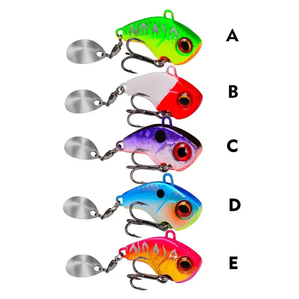 China China 1Pcs Rotating Jig Metal VIB Spoon Spinner Fishing Lures 6g-28g Vibration Hard Bait For Bass Pike Winter Ice Fishing Tackle