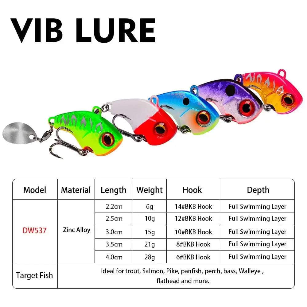 China China 1Pcs Rotating Jig Metal VIB Spoon Spinner Fishing Lures 6g-28g Vibration Hard Bait For Bass Pike Winter Ice Fishing Tackle