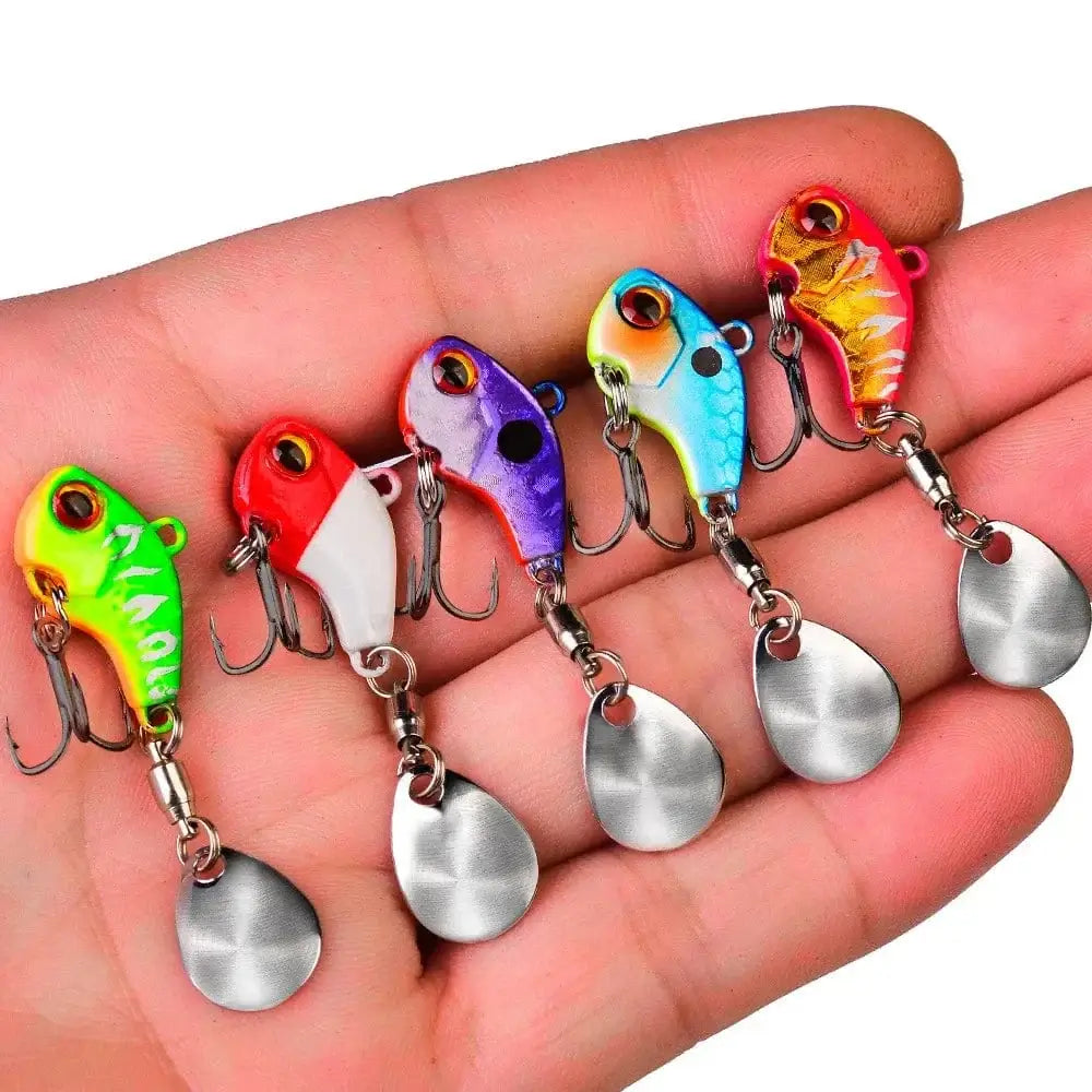 China China 1Pcs Rotating Jig Metal VIB Spoon Spinner Fishing Lures 6g-28g Vibration Hard Bait For Bass Pike Winter Ice Fishing Tackle