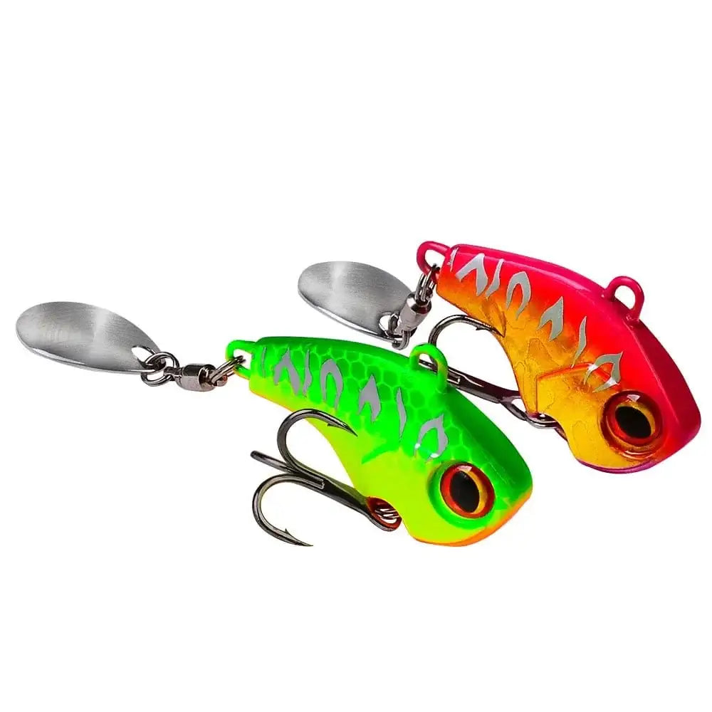China China 1Pcs Rotating Jig Metal VIB Spoon Spinner Fishing Lures 6g-28g Vibration Hard Bait For Bass Pike Winter Ice Fishing Tackle